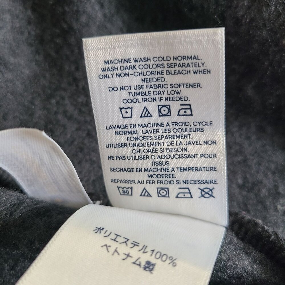 Lands End Women's Gray Textured Blazer Jacket XL/P 18 Polyester Soft Comfy - Picture 7 of 11